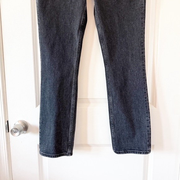 ABERCROMBIE The 90’s Slim Straight Ultra High Rise Jeans Black - Picture 4 of 9